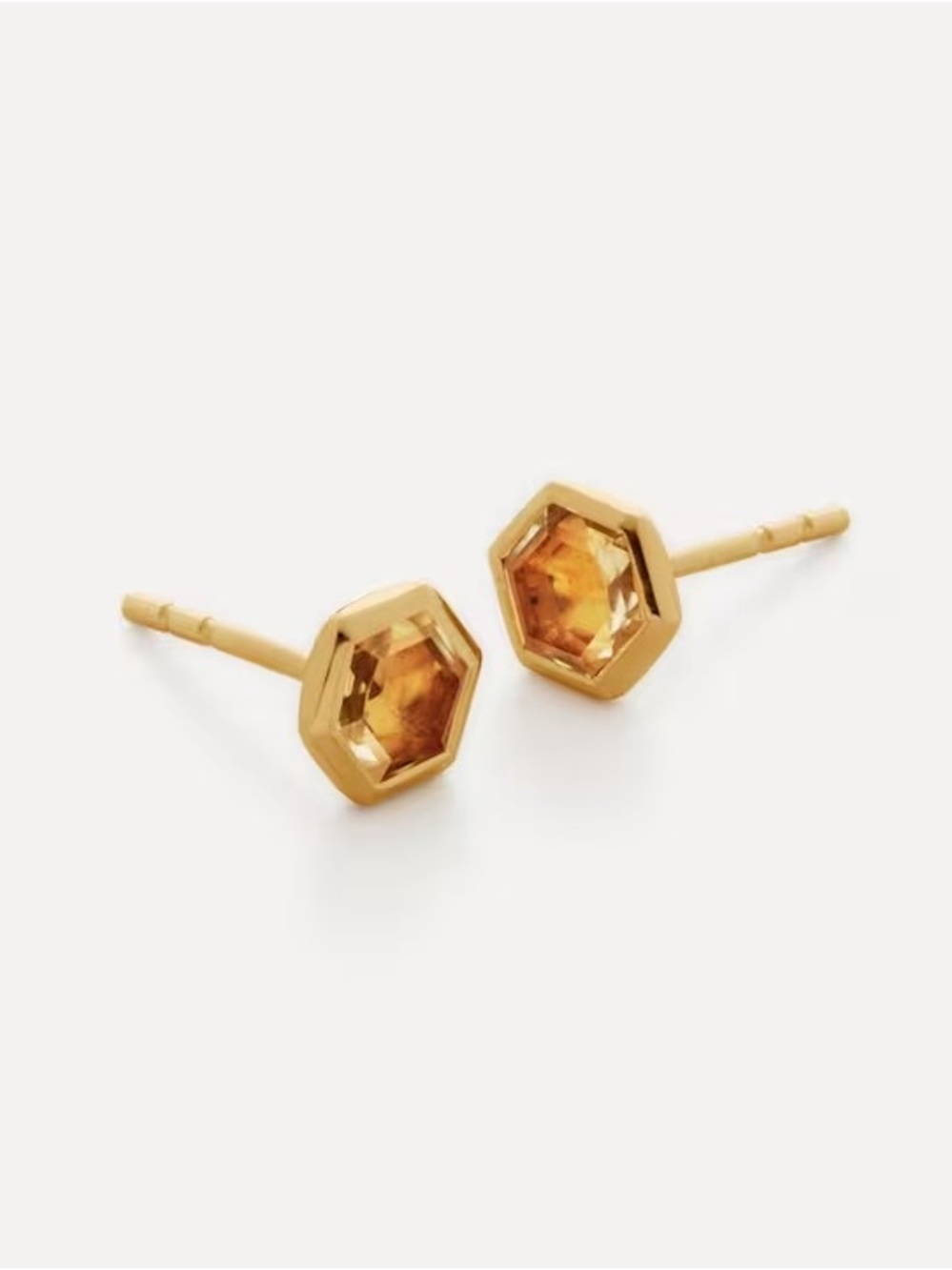 Monica Vinader x Kate Young Lemon Quartz Earrings